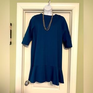 Beautiful like new J.Jill teal blue dress. XL